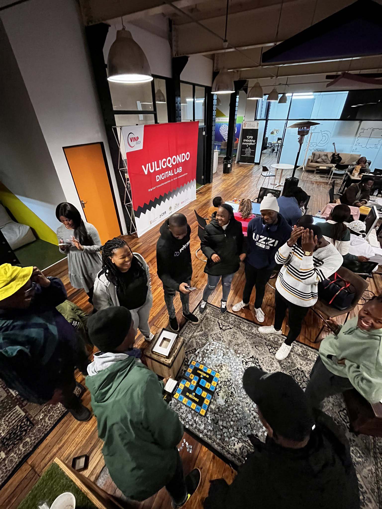 Young innovators gathered at the Vuligqondo Digital Lab